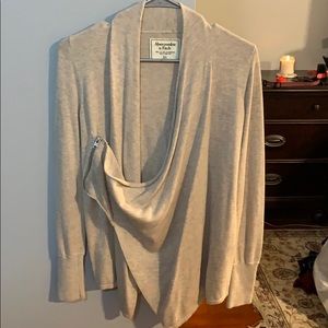 Asymmetrical Zip Cardigan